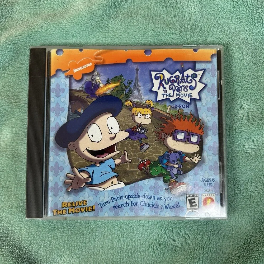 Nickelodeon‎ Rugrats Adventure And In Paris Game CD-ROM For Windows 95/98